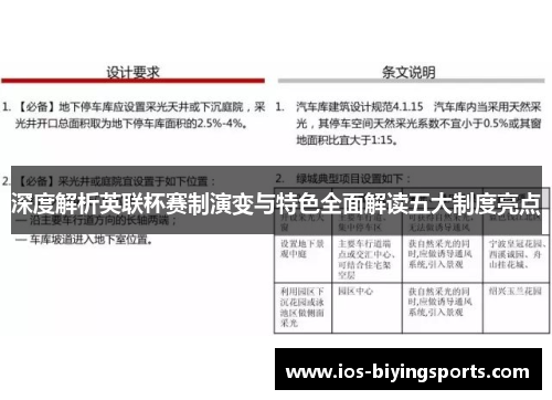 深度解析英联杯赛制演变与特色全面解读五大制度亮点